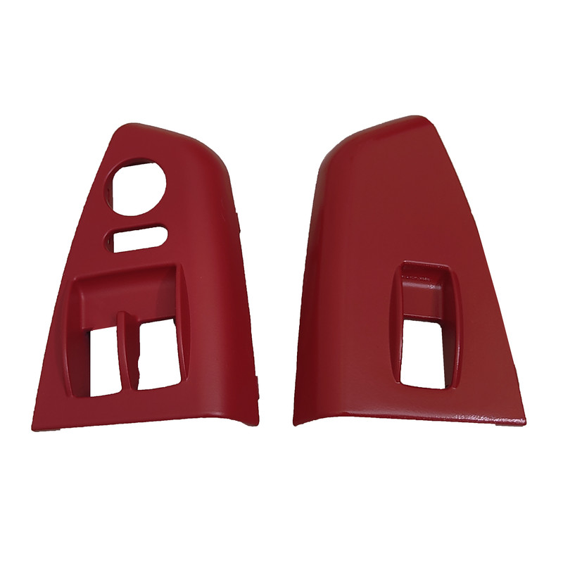 قاب کلید شیشه بالابر کوییک قرمز براق بسته دو عددی